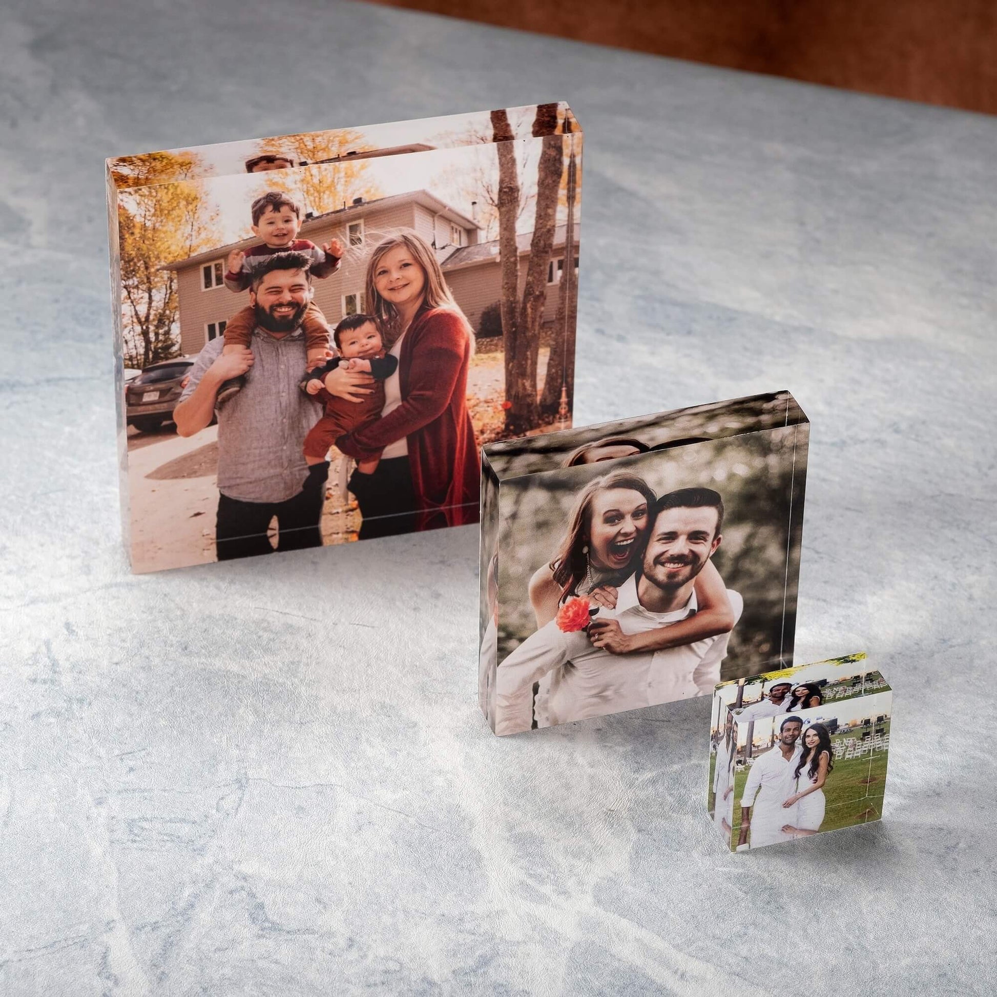 Acrylic Block Photo Frame Product Size Options