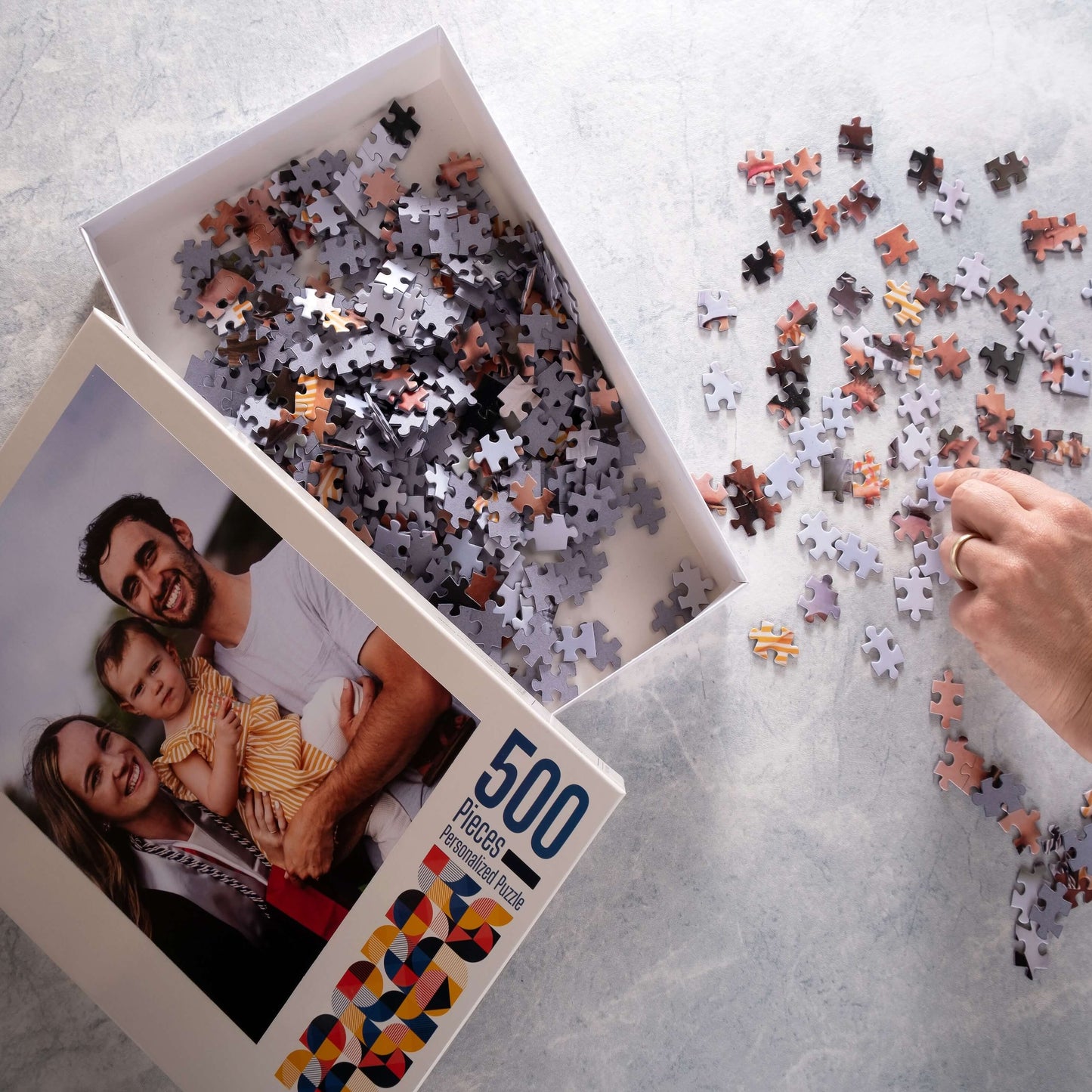 Custom Jigsaw Puzzle Personalized Gift with Box 99/500/1000 Pieces, Custom Photo Puzzle, Portrait Puzzle